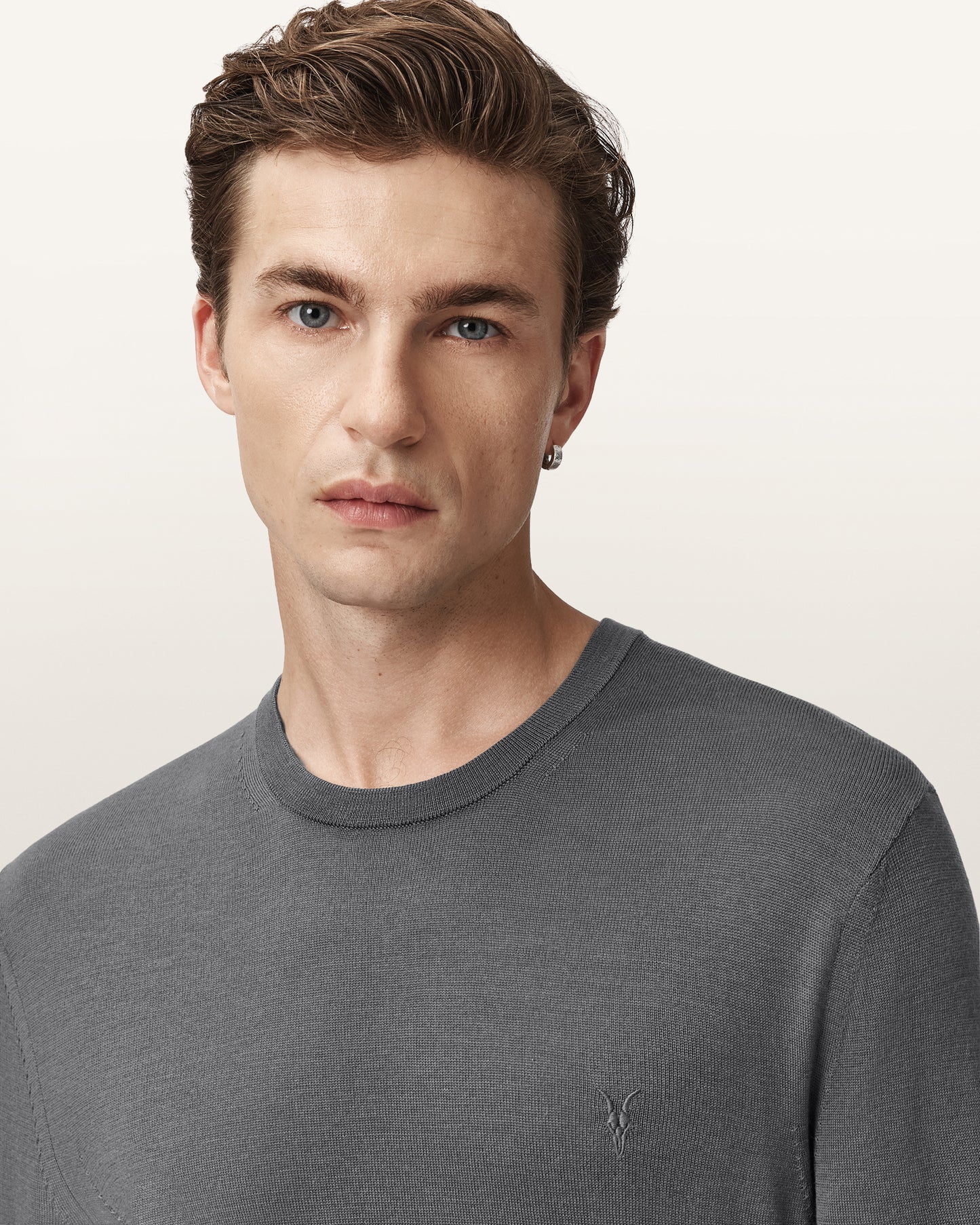 ASHER GREY Color Mode Merino Crew Knit from AllSaints