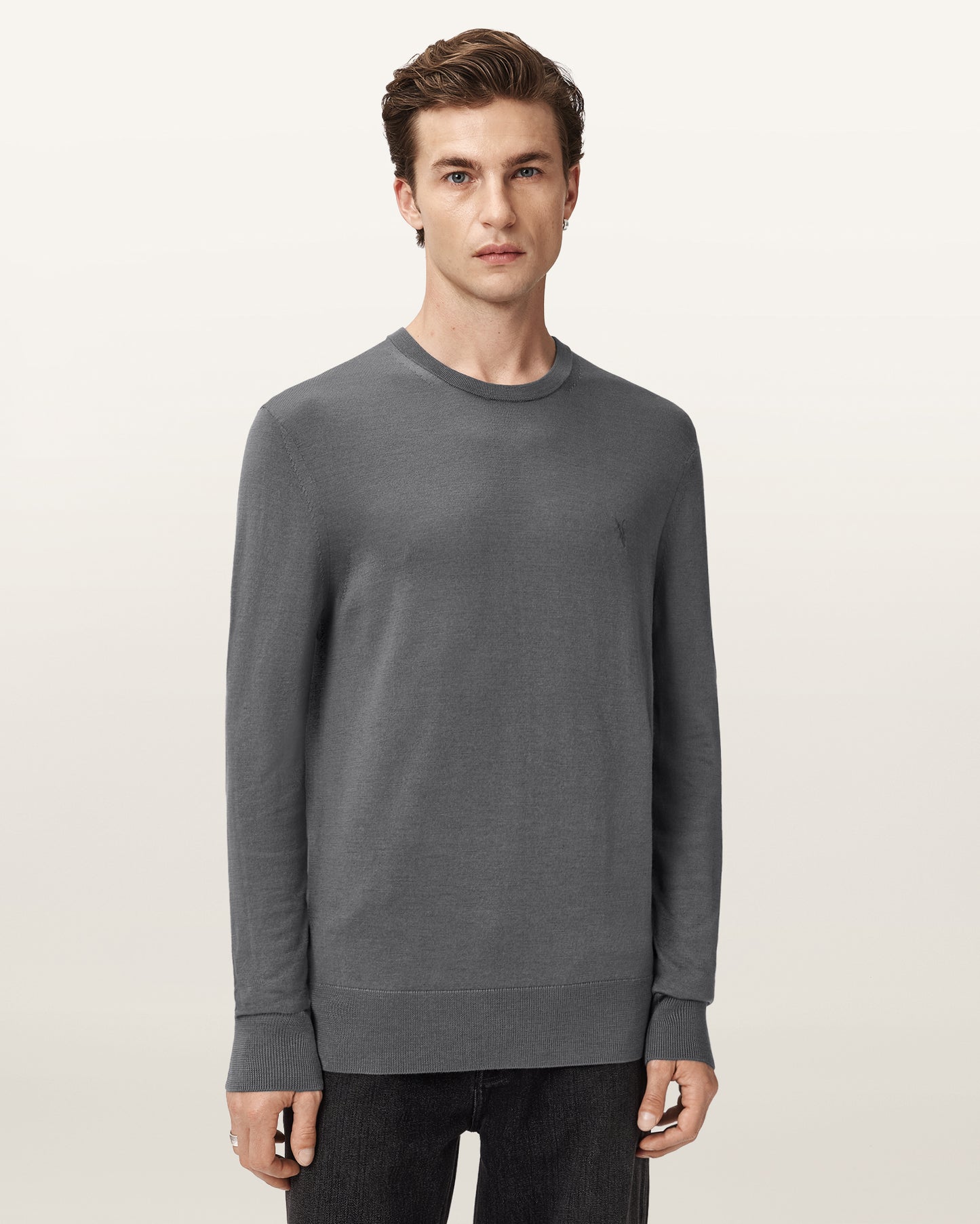 ASHER GREY Color Mode Merino Crew Knit from AllSaints