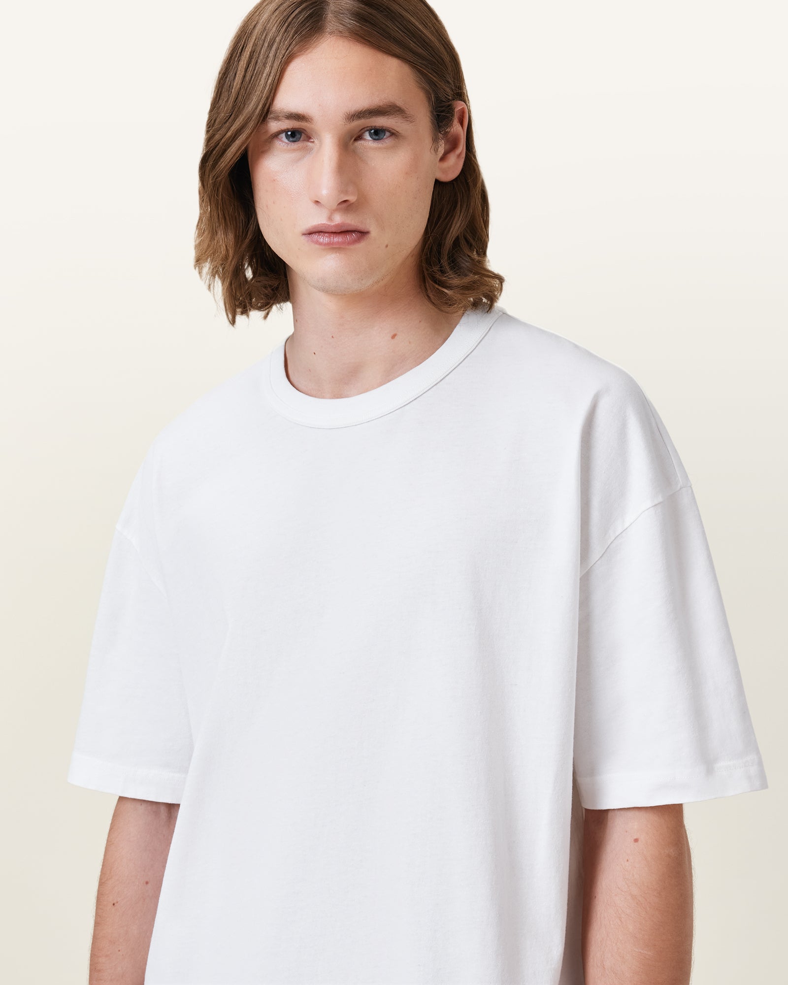 Chalk White Color Sonny SS Crew from AllSaints