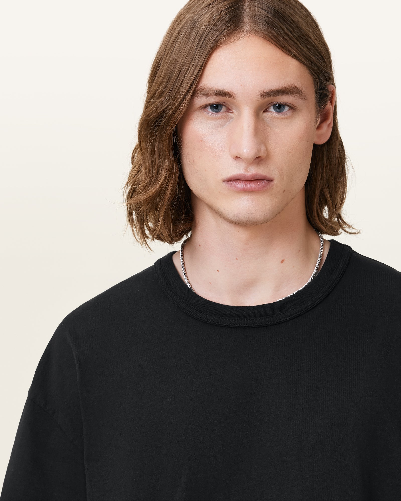 Jet Black Color Sonny SS Crew from AllSaints