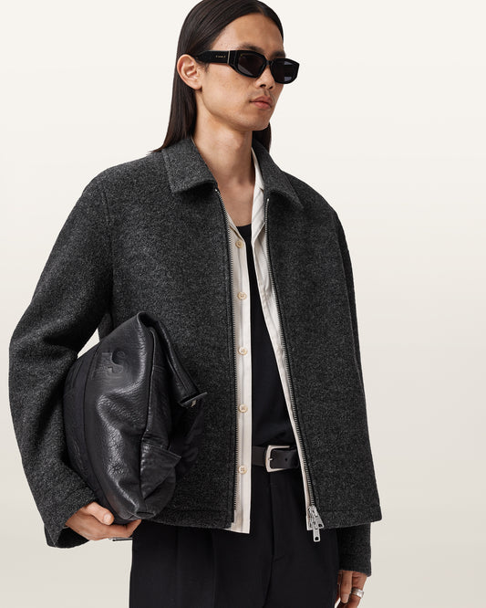 Charcoal Grey Color Celeste Jacket from AllSaints