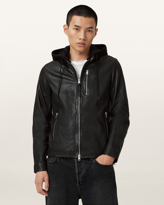 Black Color Ashton Leather Jacket from AllSaints