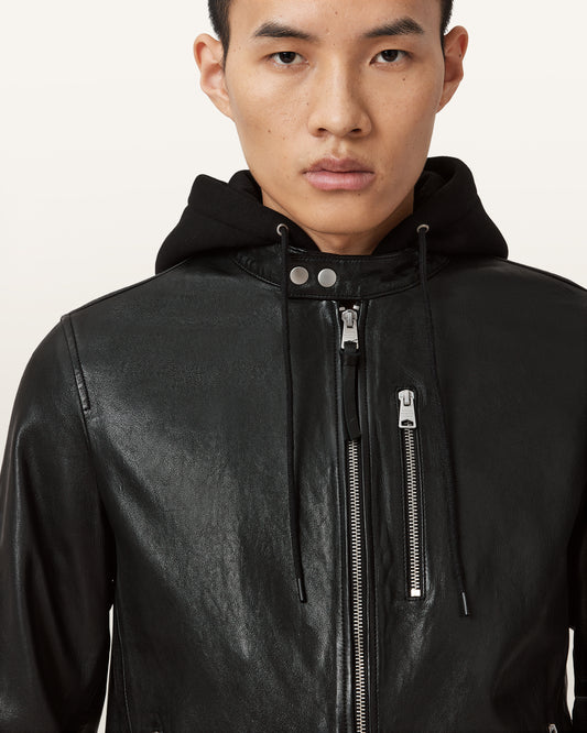 Black Color Ashton Leather Jacket from AllSaints