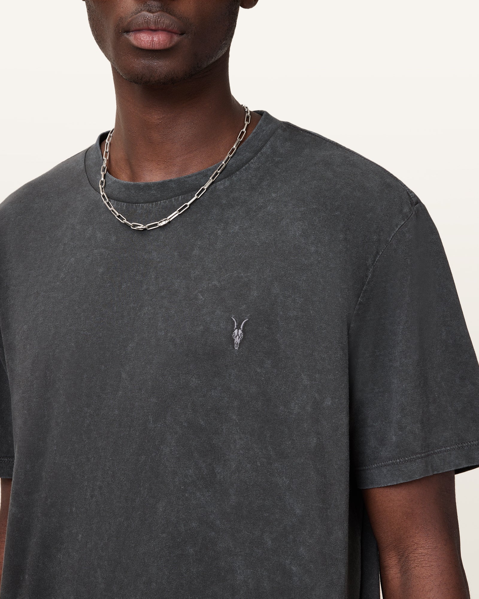 Washed Black Color Saka SS Crew from AllSaints