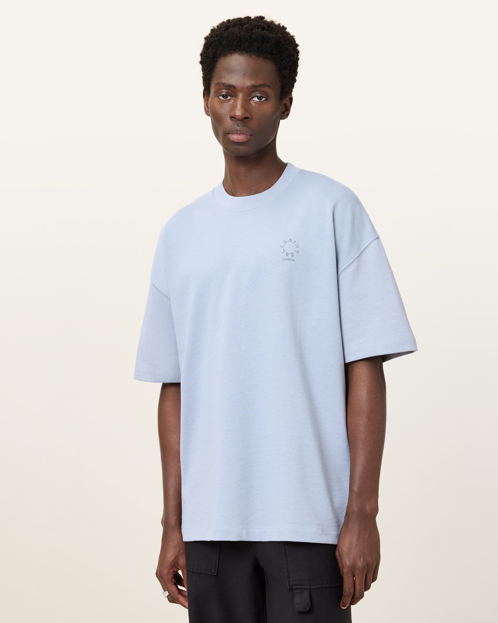 WILLOW BLUE Color Haven SS Crew from AllSaints