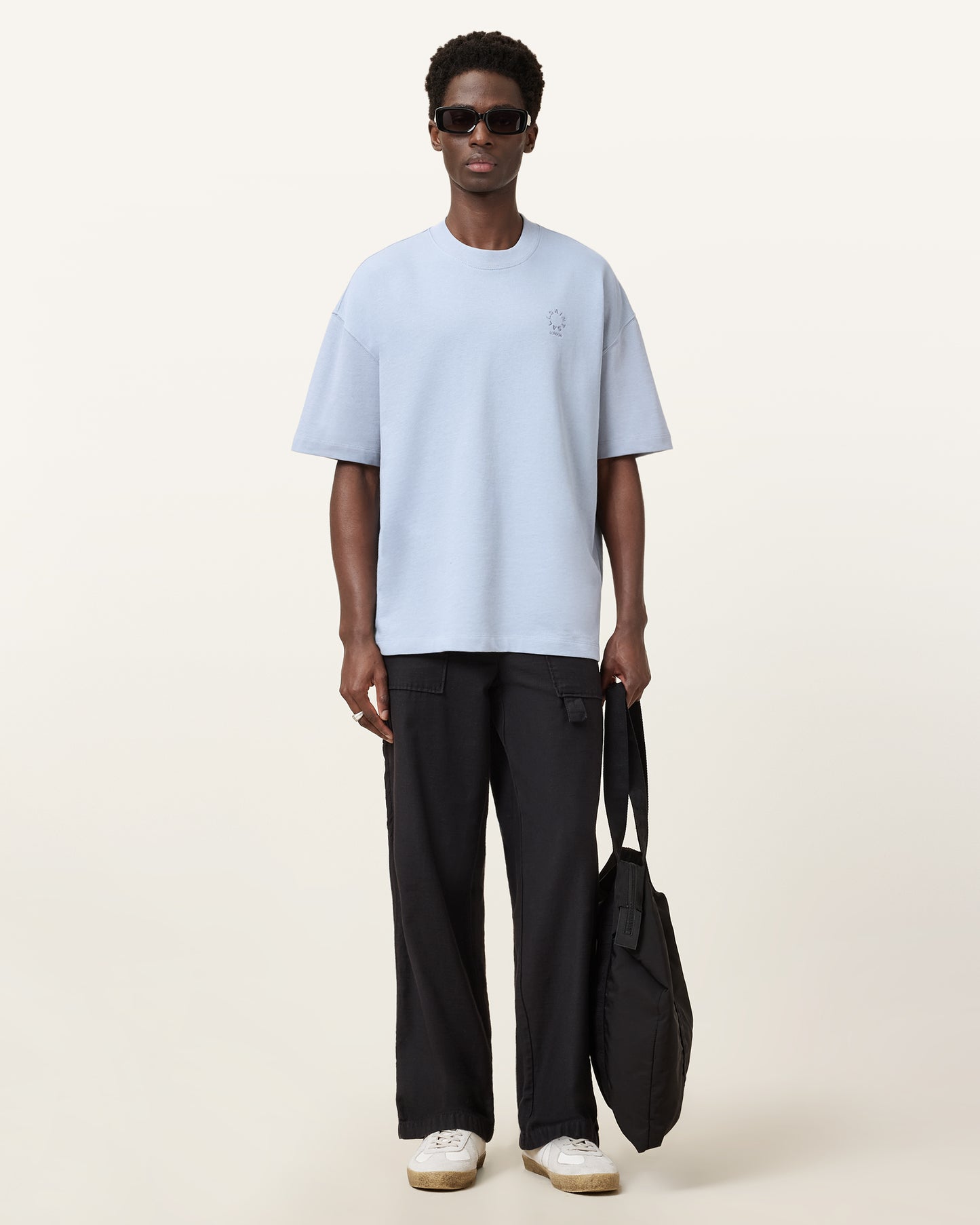 WILLOW BLUE Color Haven SS Crew from AllSaints