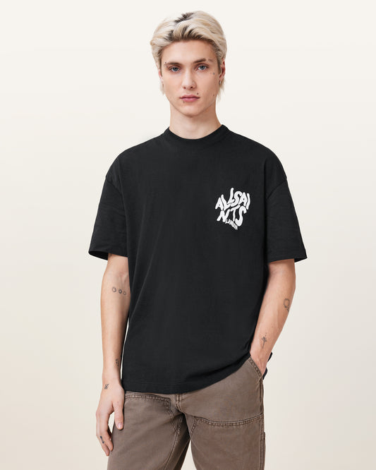 Jet Black Color Orlando SS Crew from AllSaints