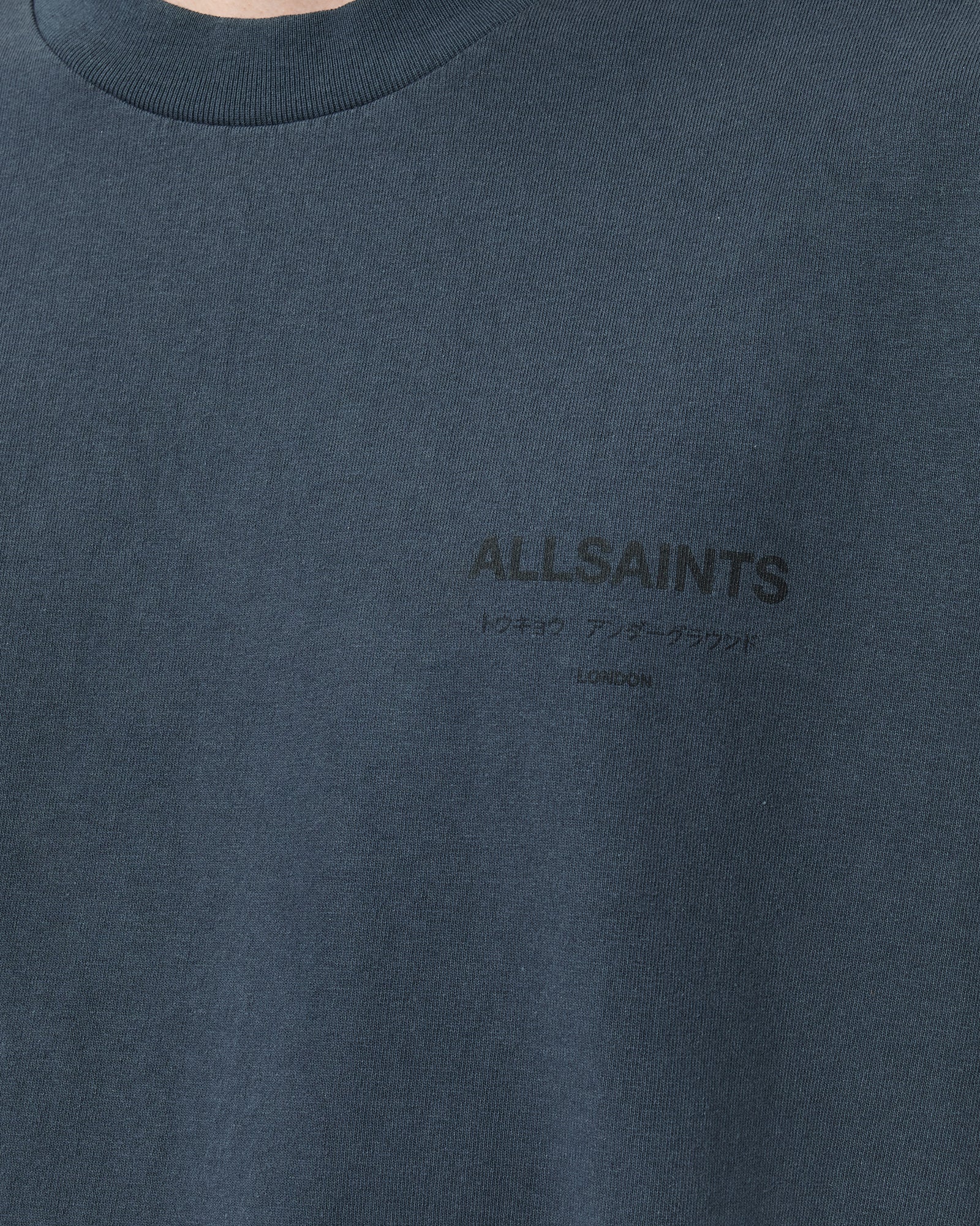 MOONSTONE BLUE Color Underground SS Crew from AllSaints