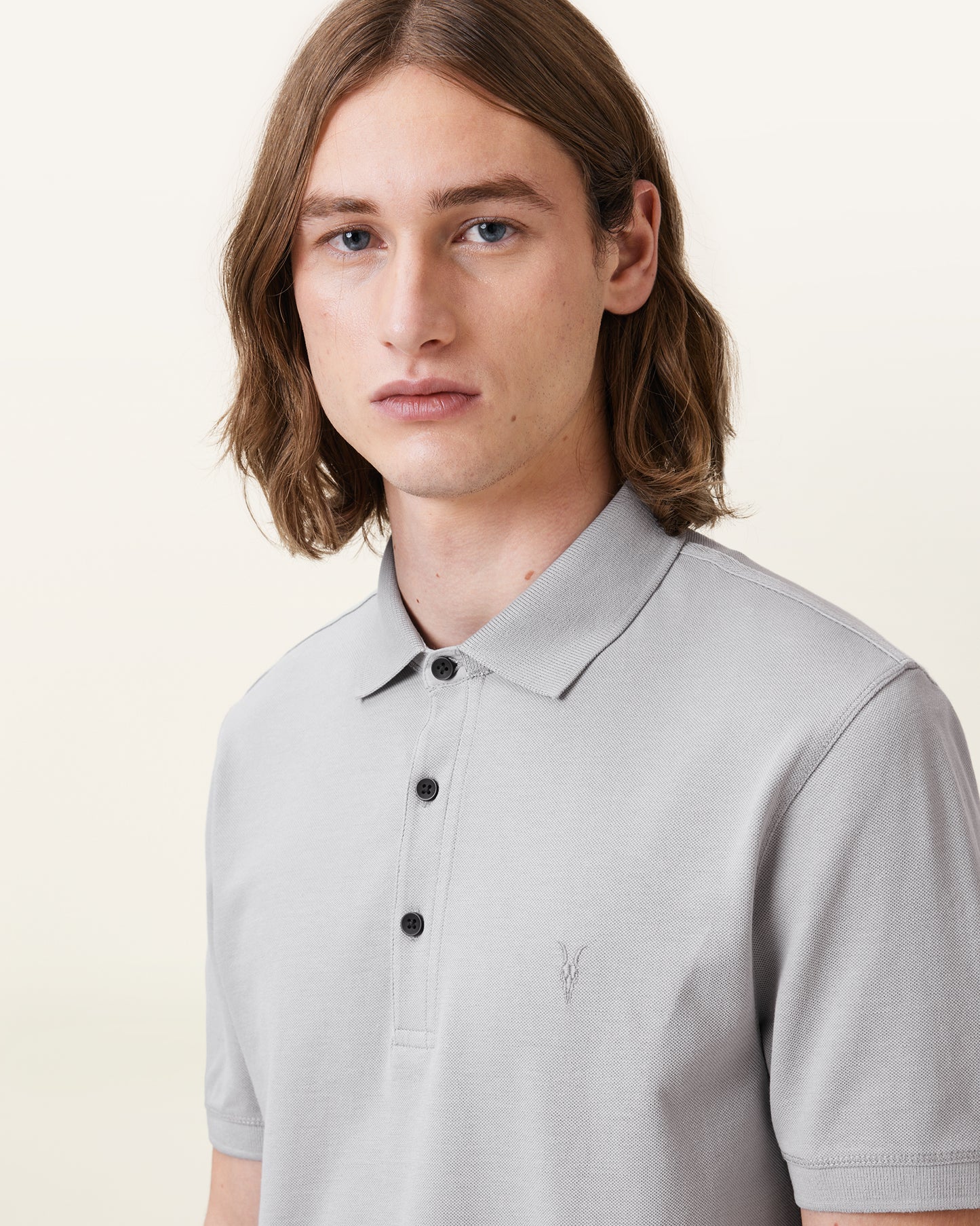 MACHINE GREY Color Reform SS Polo from AllSaints