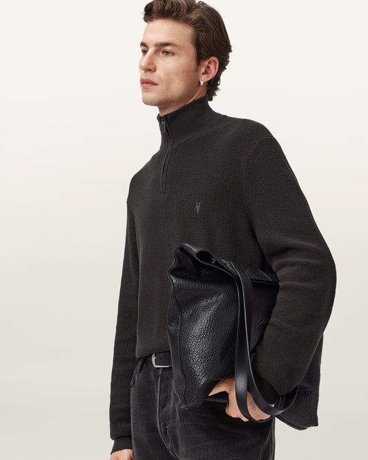 ESPRESSO BROWN Color Aspen Zip Funnel from AllSaints