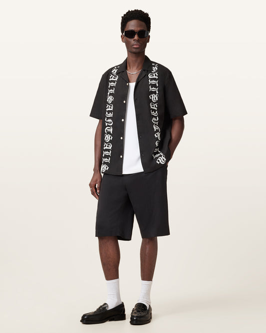 Faded Black Color Scripture SS Shirt from AllSaints