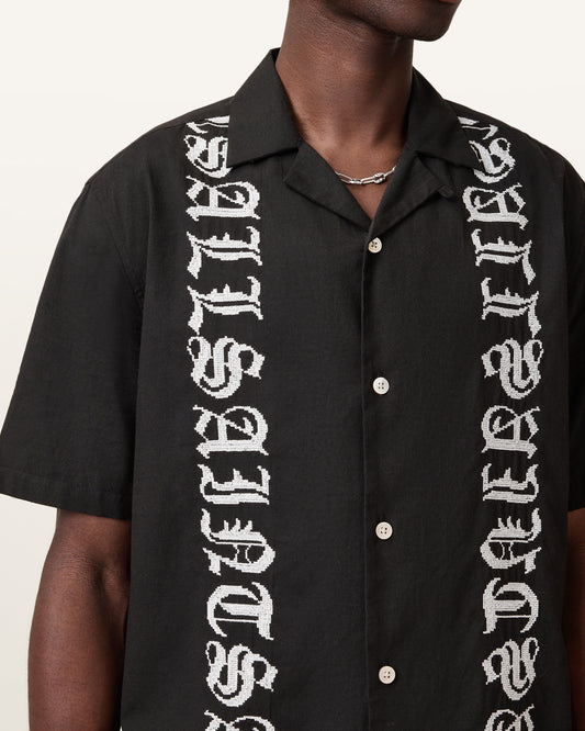 Faded Black Color Scripture SS Shirt from AllSaints