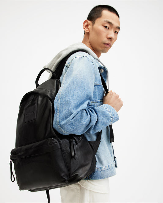 Carabiner Leather Backpack