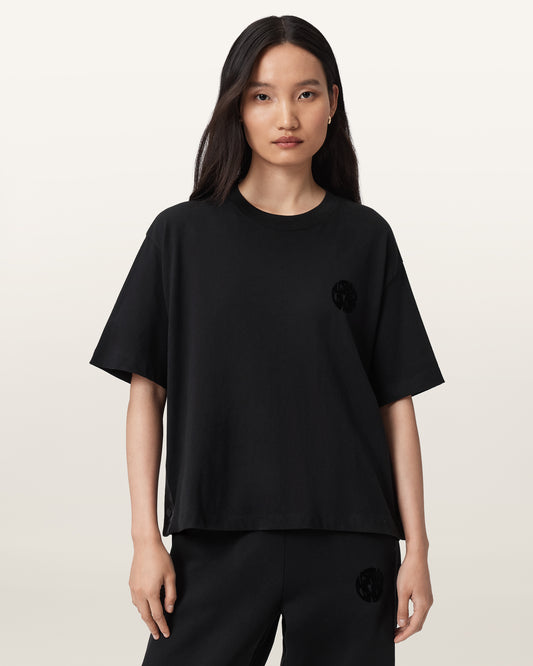 Black Color Zanda Tee from AllSaints