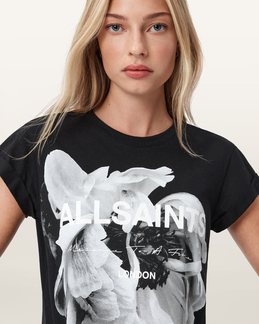 Black Color Lena Anna Tee from AllSaints