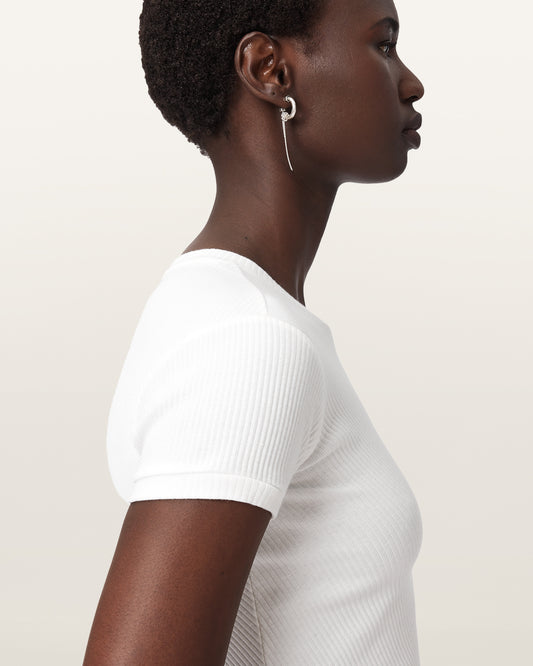 Chalk White Color Gia SS Tee from AllSaints