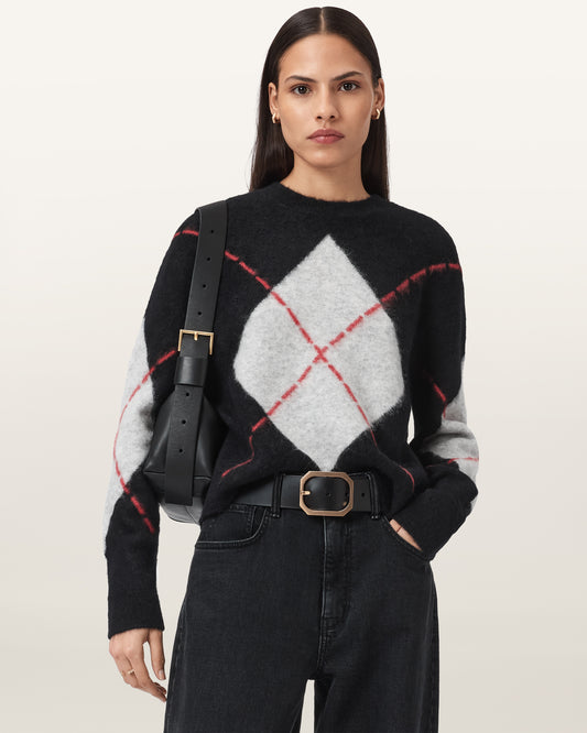 Black Color Lou Argyle Jumper from AllSaints