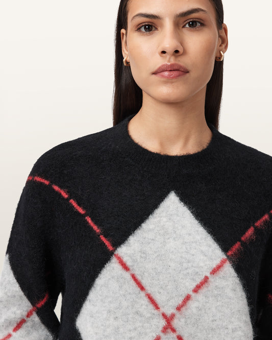 Black Color Lou Argyle Jumper from AllSaints