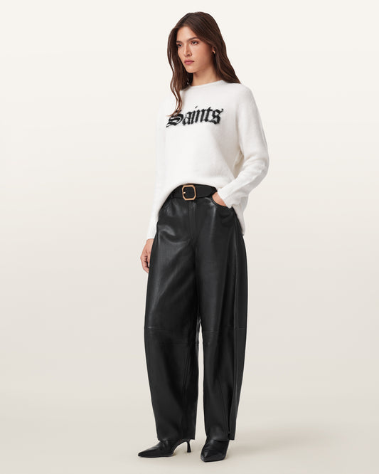 Black Color Jett Leather Trouser from AllSaints