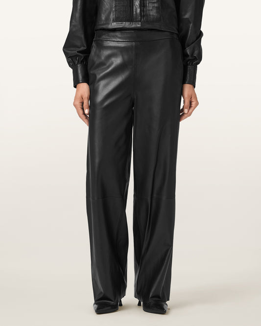Black Color Ash Leather Trouser from AllSaints