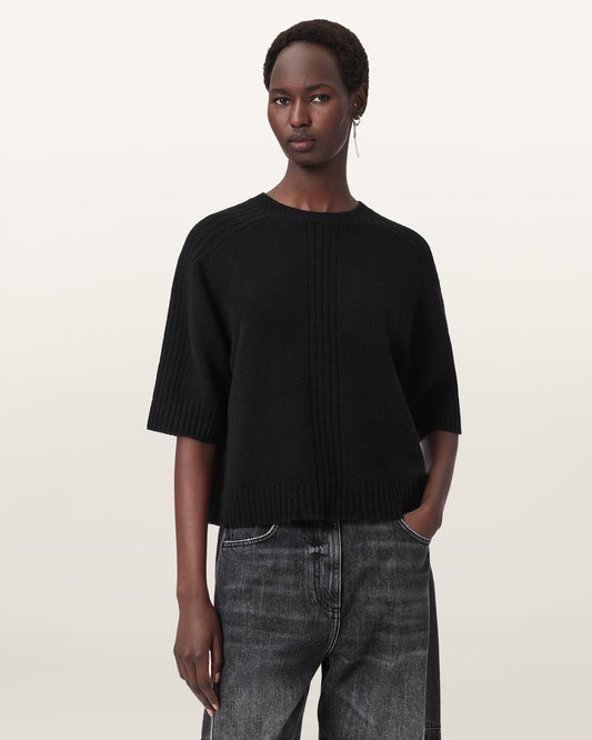 Black Color Nix Tee from AllSaints