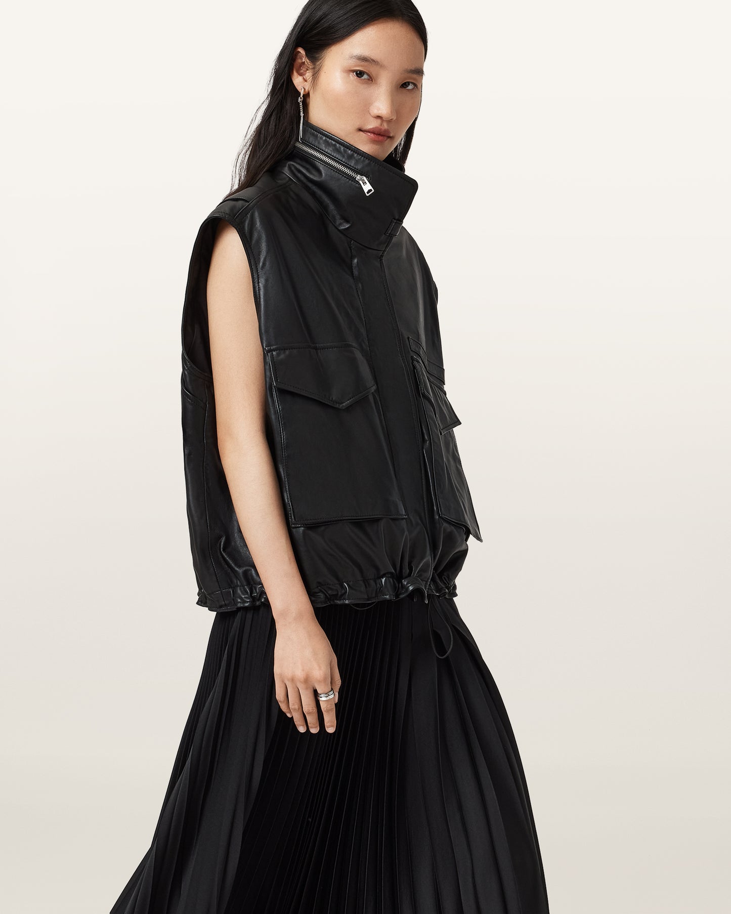 Clay Gilet Leather Jacket