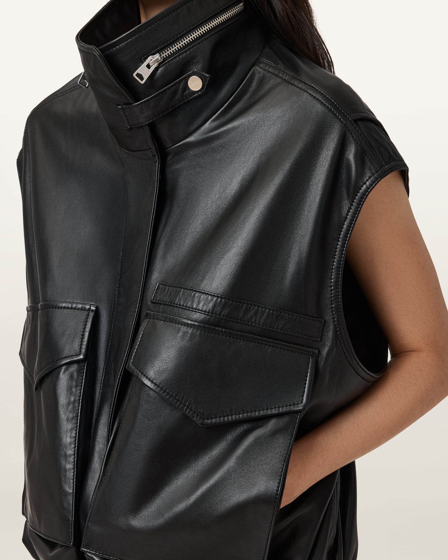Clay Gilet Leather Jacket