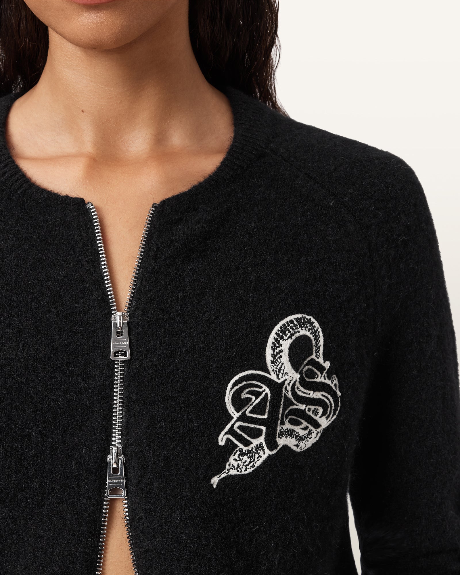 Black Color Jaqueline AS Bomber from AllSaints