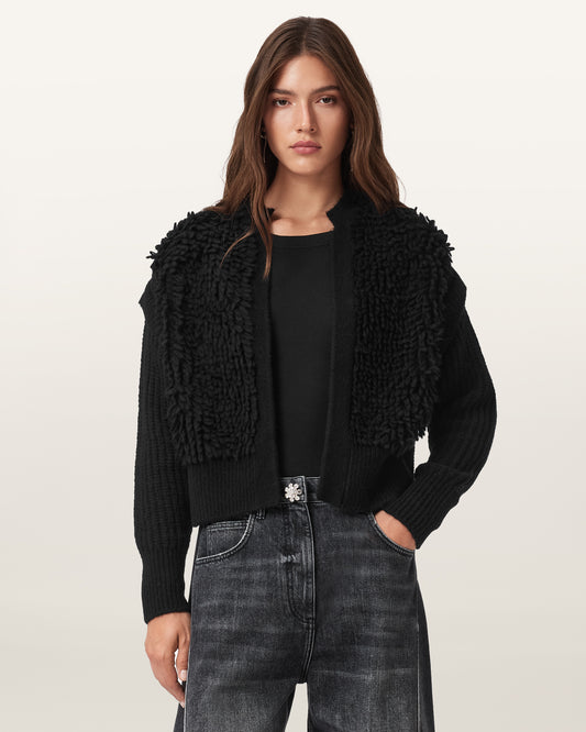 Black Color Elias Cardigan from AllSaints