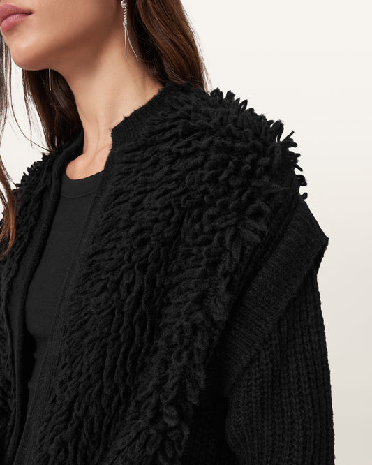 Black Color Elias Cardigan from AllSaints