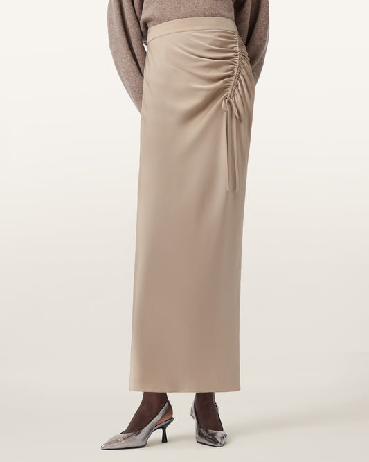 TAUPE GREY Color Alexia Skirt from AllSaints