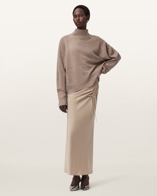 TAUPE GREY Color Alexia Skirt from AllSaints