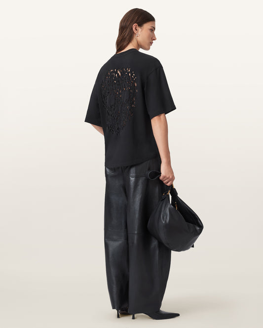 Black Color Craneo Amelie Tee from AllSaints