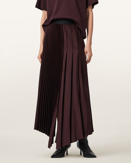 OXBLOOD RED Color Jax Skirt from AllSaints