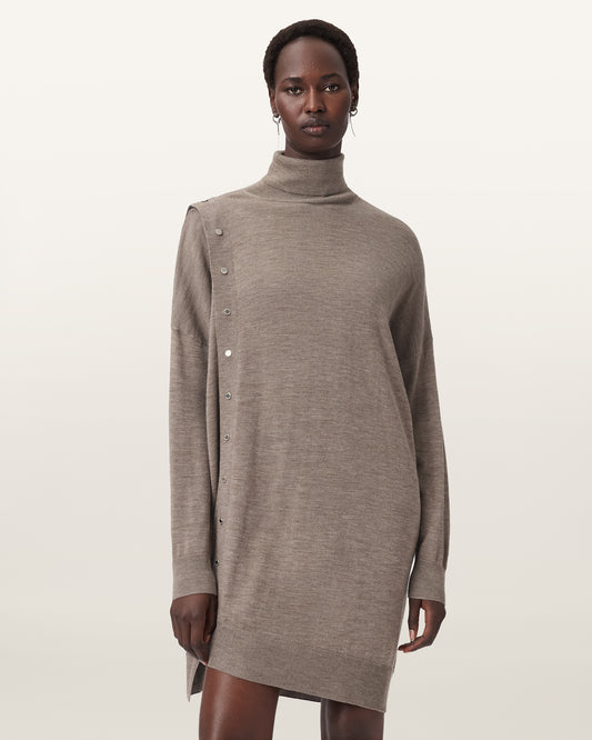 PINE BARK BROWN Color Umi Dress from AllSaints