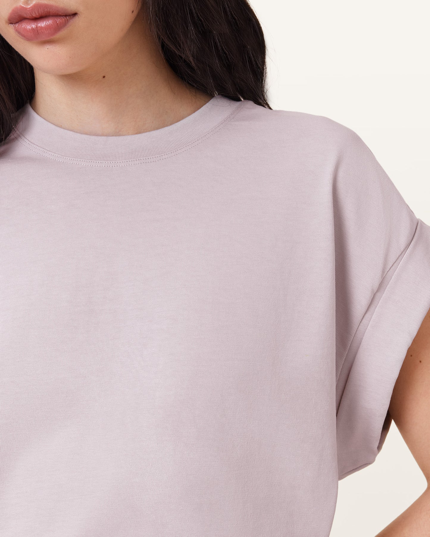 LILAC ASH PINK Color Mira Tee from AllSaints