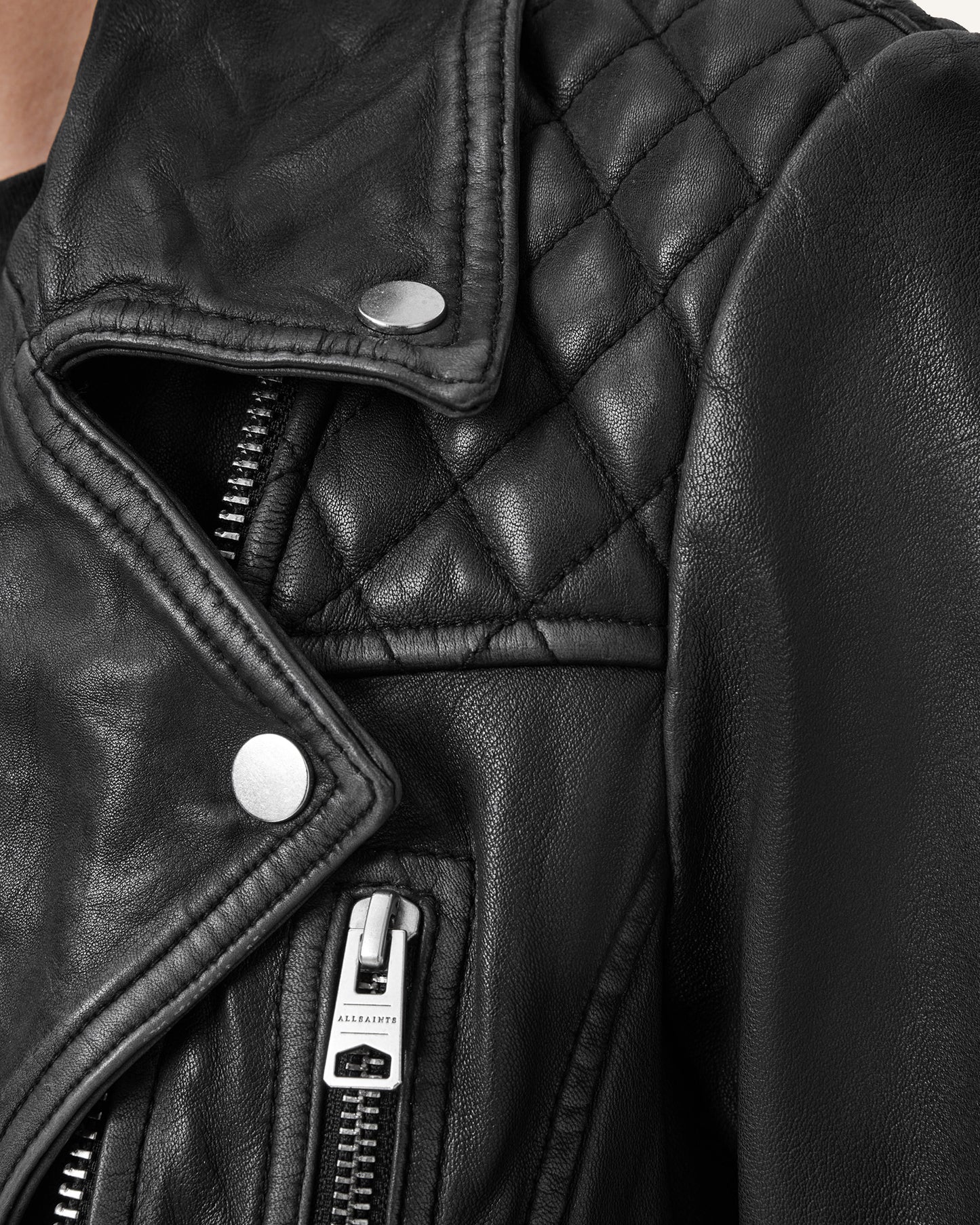 Cargo Biker Leather Jacket
