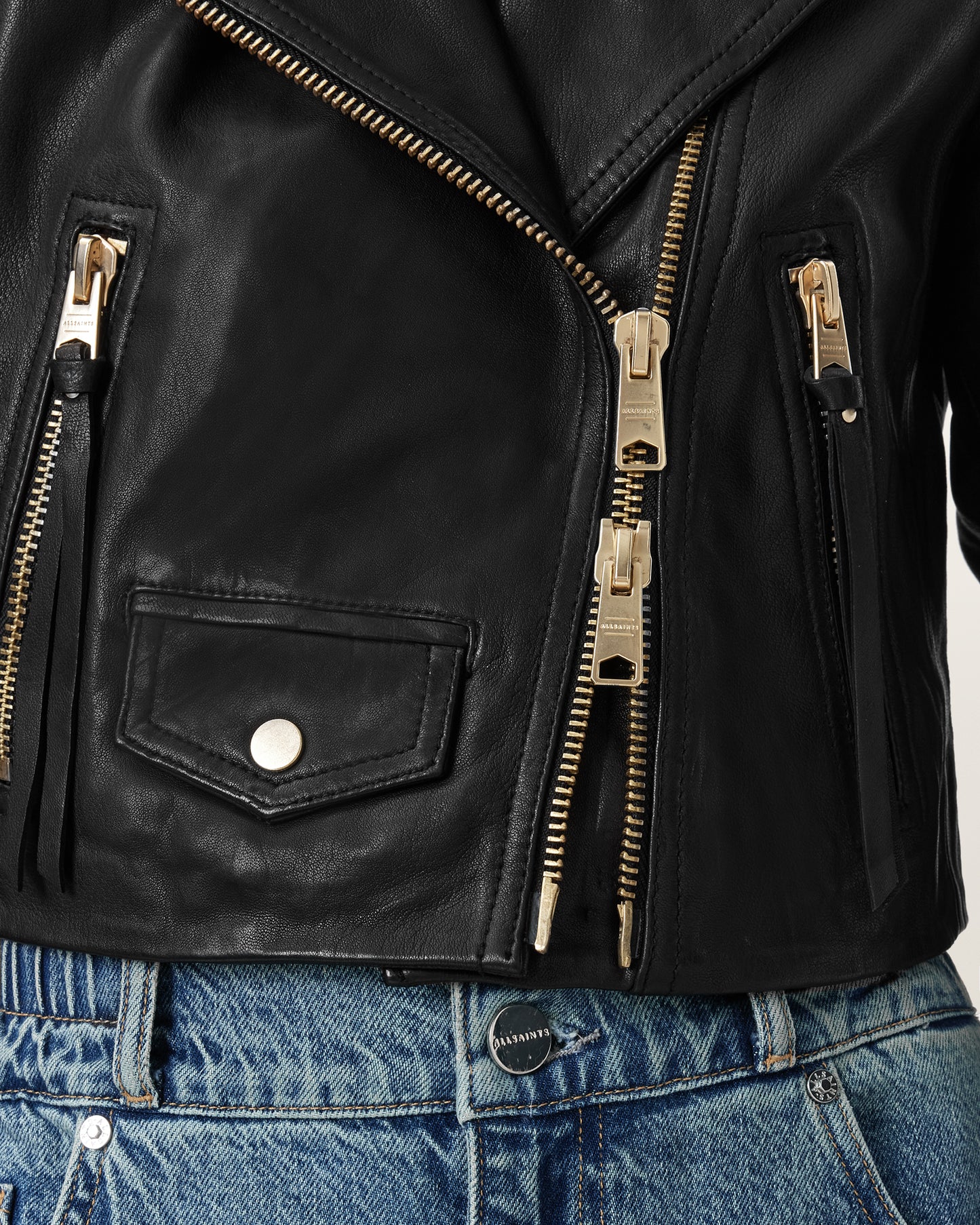 Elora Leather Biker Jacket