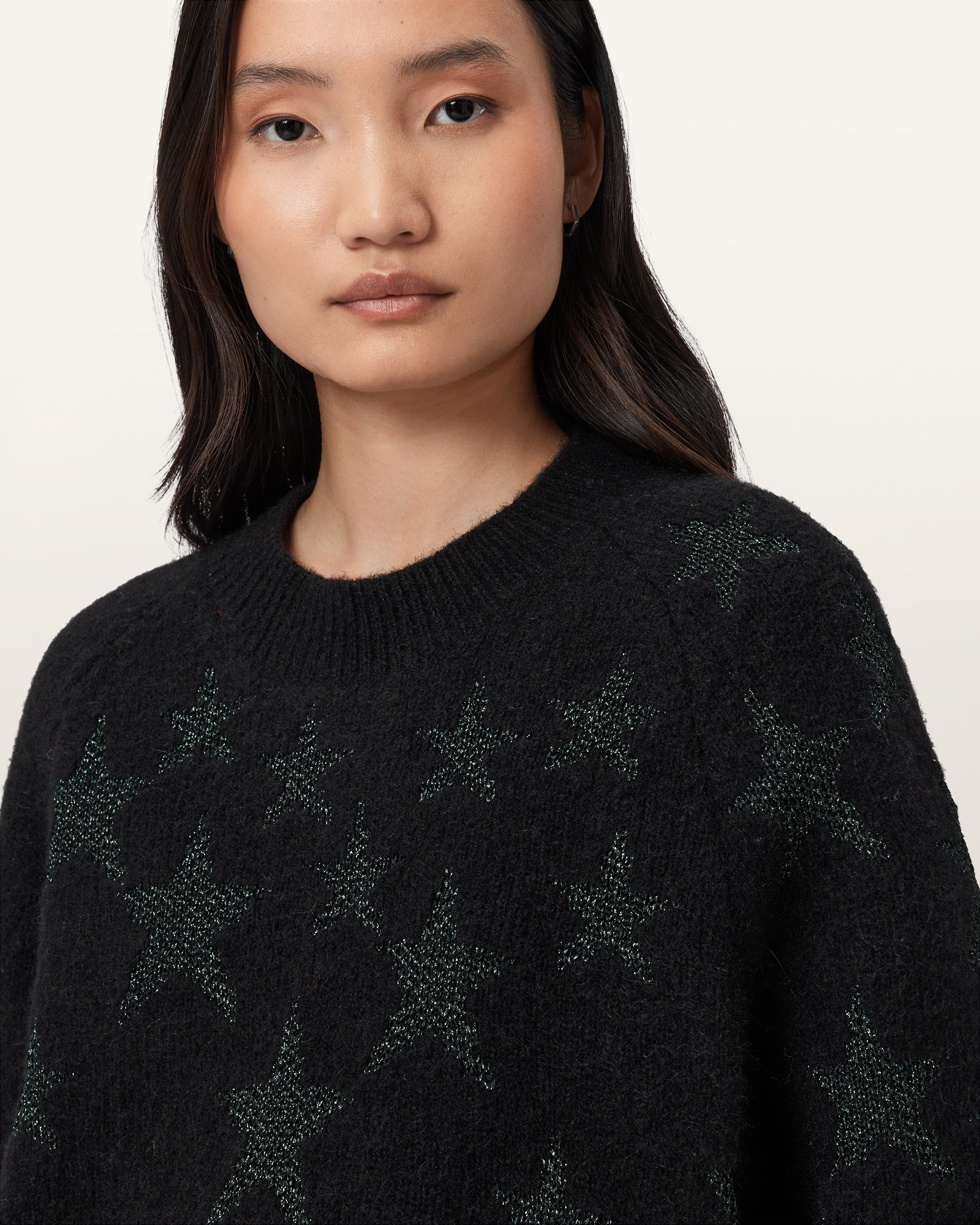 Black/Green Color Cosmos Jumper from AllSaints