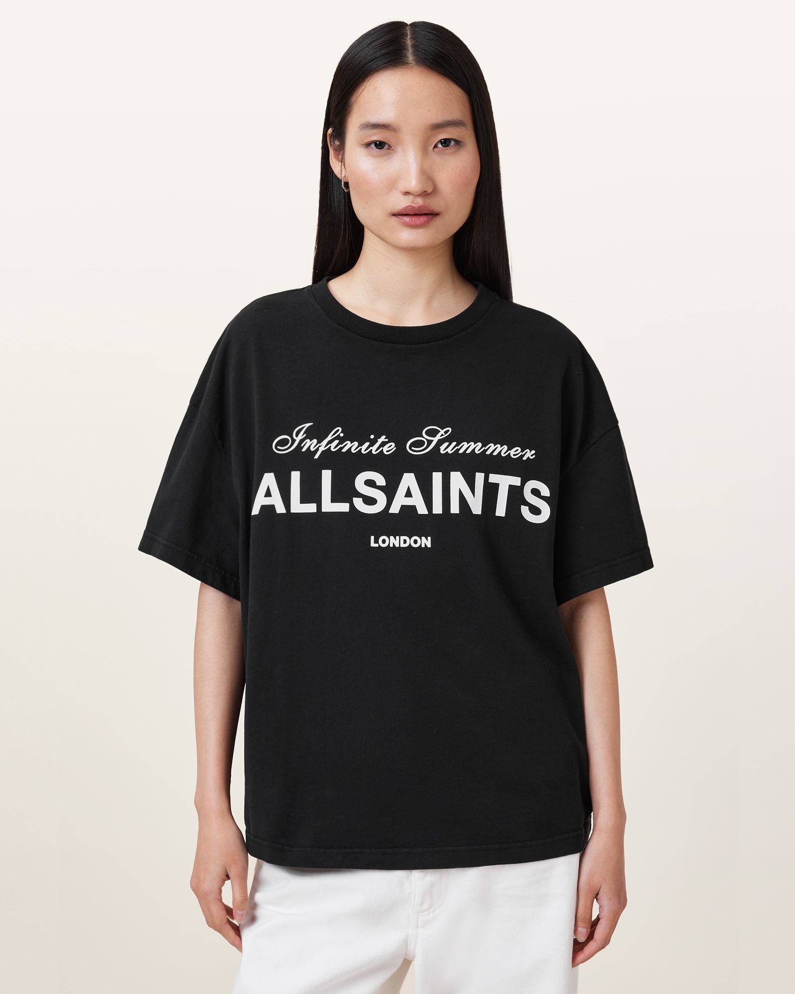Black Color Avri Tee from AllSaints