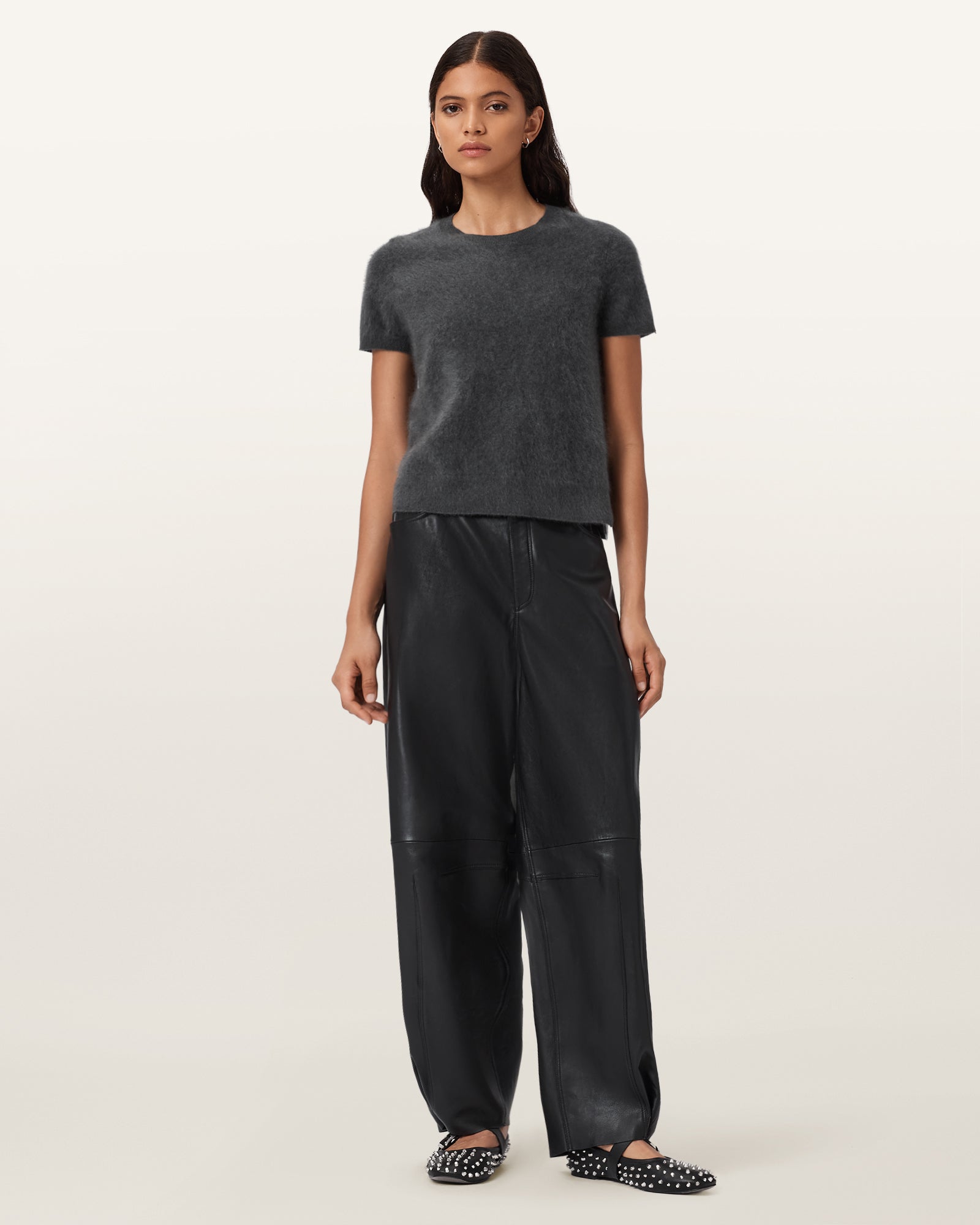 GRAPHITE GREY Color Rebel Tee from AllSaints