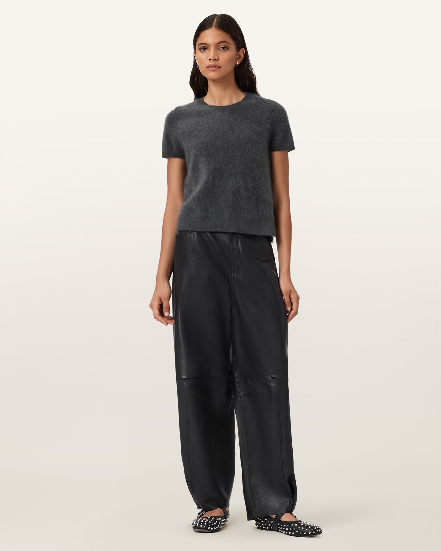 GRAPHITE GREY Color Rebel Tee from AllSaints