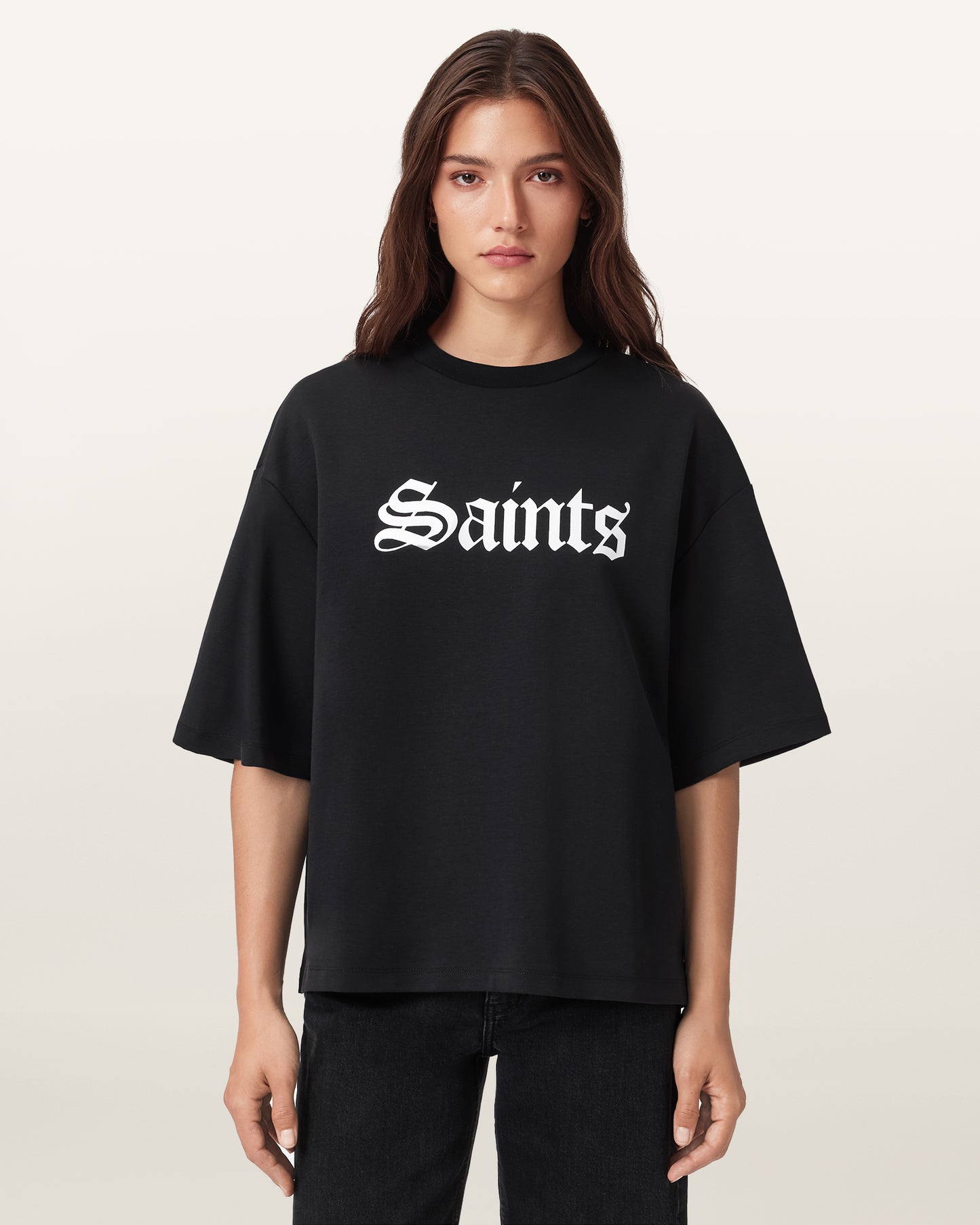 Black Color Saint Amelie Tee from AllSaints