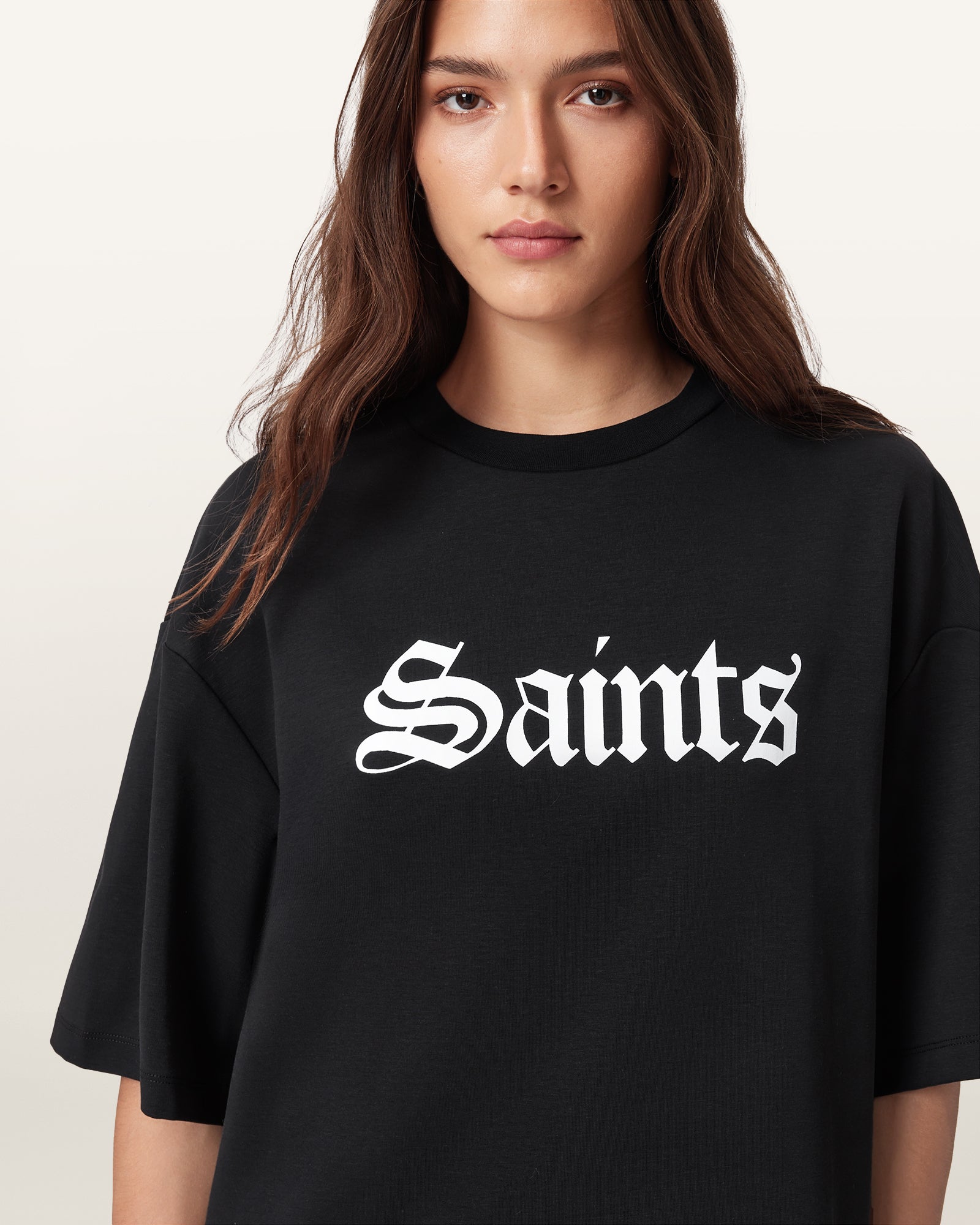 Black Color Saint Amelie Tee from AllSaints