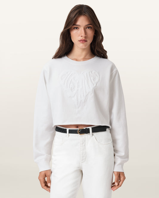 White Color Trip Nevarre Sweat from AllSaints