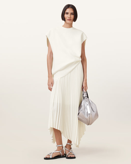 Chalk White Color Leia Harley Dress from AllSaints