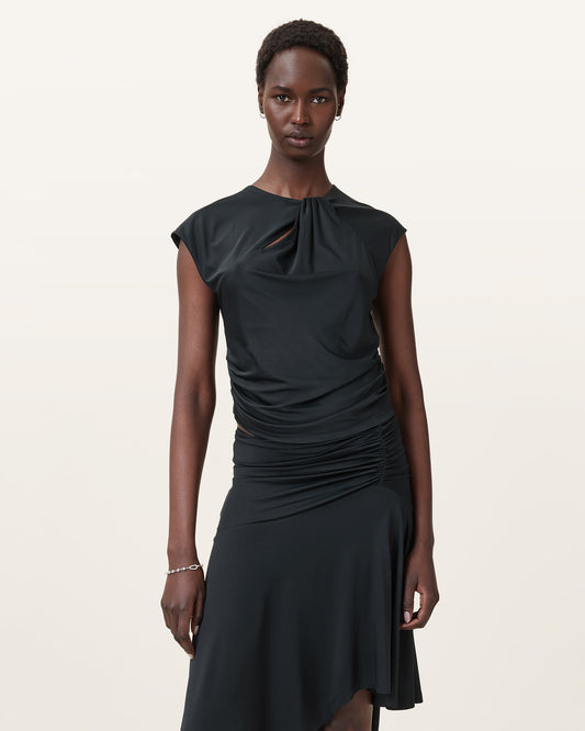 Black Color Annalie Top from AllSaints