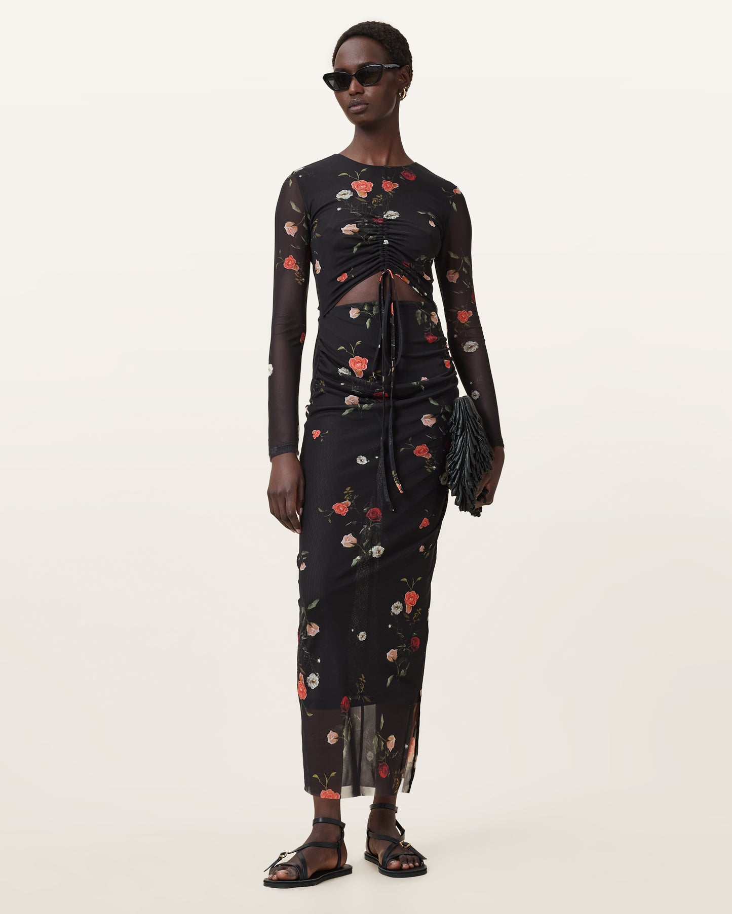 BRIAR BLACK Color Kathy Mesh Dress from AllSaints