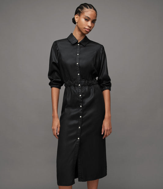 Osa Coated Denim Dress - AllSaints Hong Kong